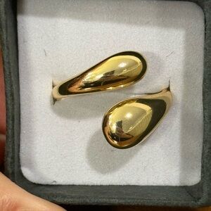 Sterling Silver Bypass Ring Sz 8.5